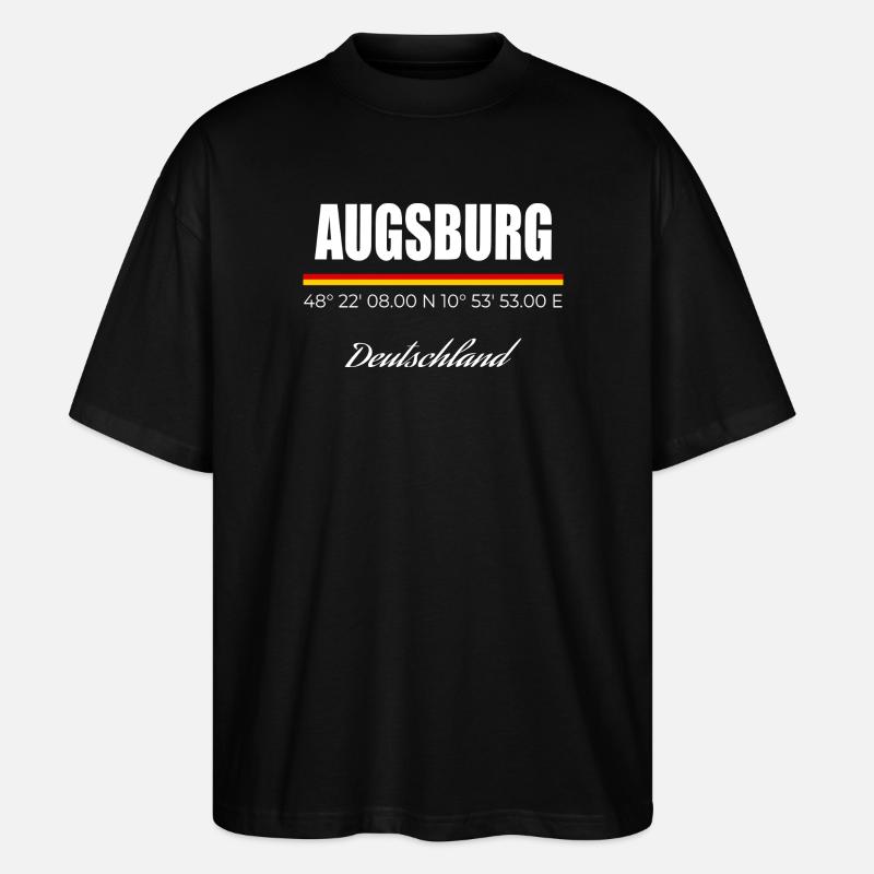 Augsburg - Stanley/Stella Oversized Unisex Bio T-Shirt Blaster 2.0 - Schwarz