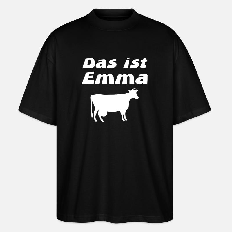 Emma - Stanley/Stella Oversized Unisex Bio T-Shirt Blaster 2.0 - Schwarz