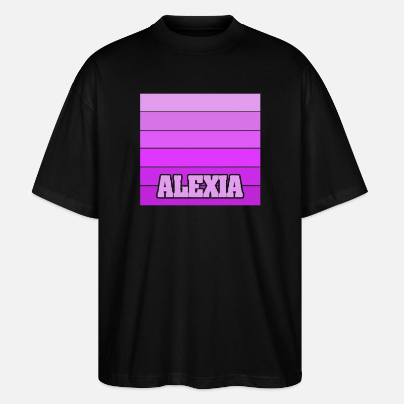 Geschenk für Alexia - Stanley/Stella Oversized Unisex Bio T-Shirt Blaster 2.0 - Schwarz