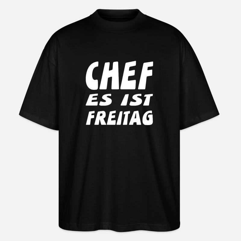 Chef - Stanley/Stella Oversized Unisex Bio T-Shirt Blaster 2.0 - Schwarz