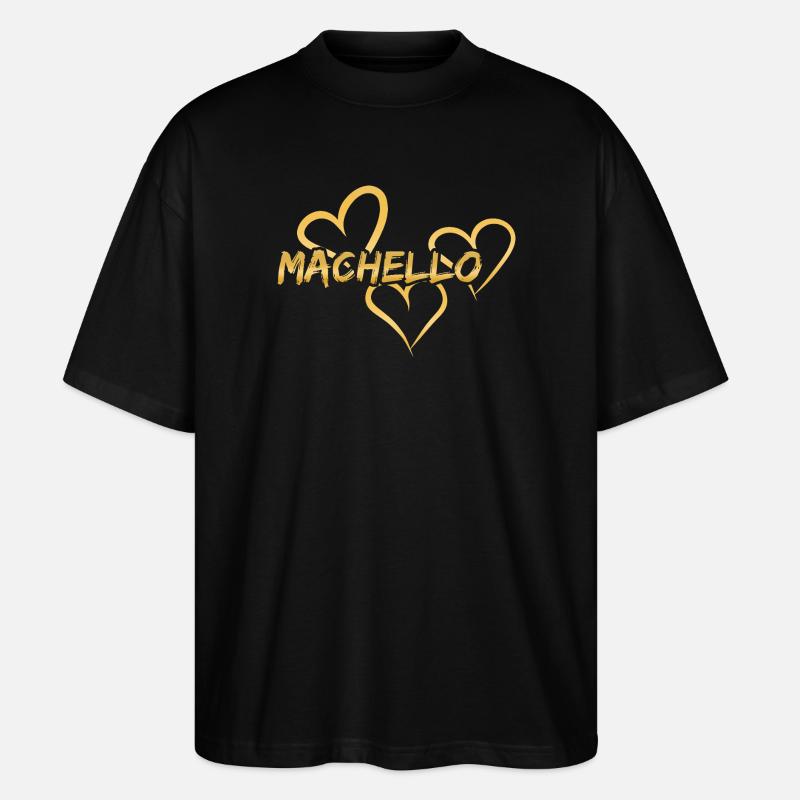 Machello - T-shirt bio Blaster 2.0 coupe oversize Stanley/Stella Unisexe - noir