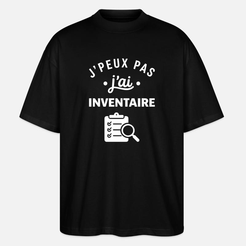 J'peux pas j'ai inventaire - T-shirt bio Blaster 2.0 coupe oversize Stanley/Stella Unisexe - noir