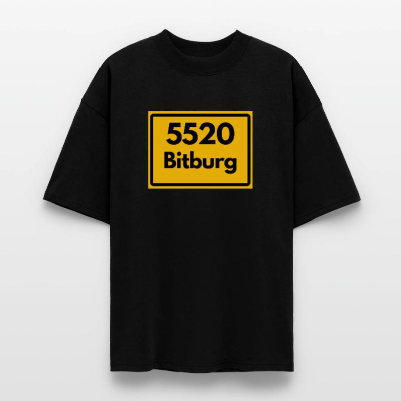 OLD POSTCODE POSTCODE RETRO 5520 BITBURG Stanley/Stella Oversized Unisex Organic T-shirt Blaster 2.0