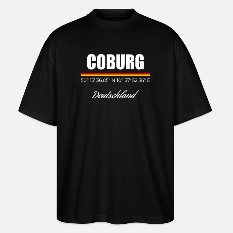 Coburg - Stanley/Stella Oversized Unisex Bio T-Shirt Blaster 2.0 - Schwarz
