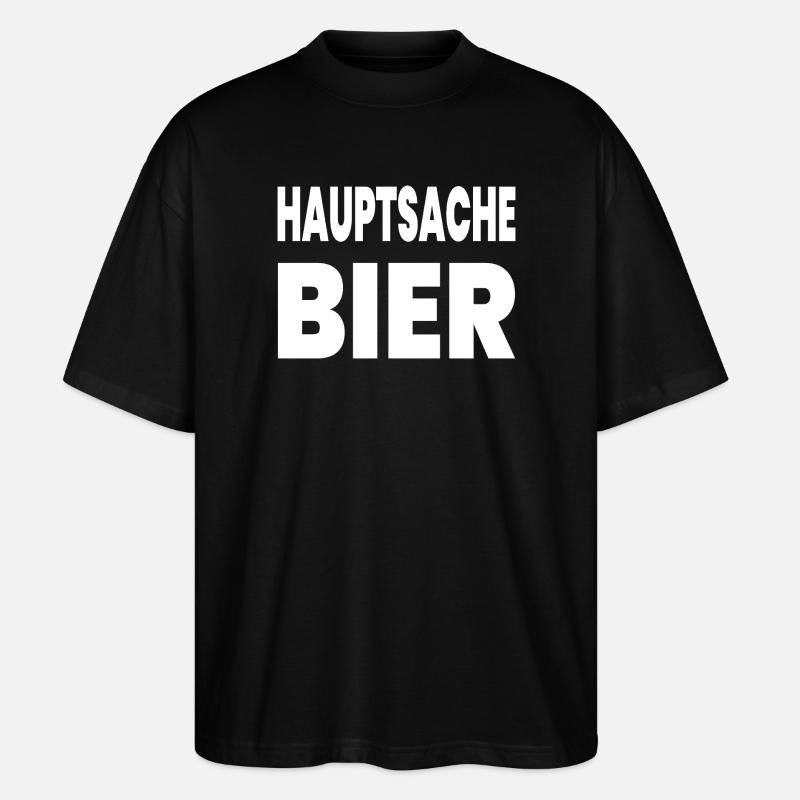 Bier - Stanley/Stella Oversized Unisex Bio T-Shirt Blaster 2.0 - Schwarz