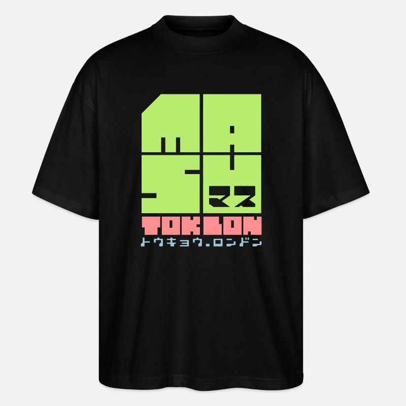 Masu Masu V2 - Stanley/Stella Oversized Unisex Organic T-shirt Blaster 2.0 - black