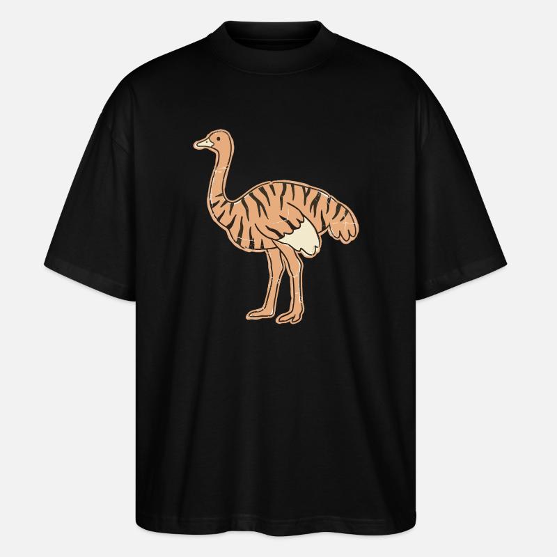 Austria Range Cartoon-Streifen getigert - Stanley/Stella Oversized Unisex Bio T-Shirt Blaster 2.0 - Schwarz