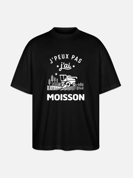 J'peux pas j'ai Moisson - T-shirt bio Blaster 2.0 coupe oversize Stanley/Stella Unisexe - noir