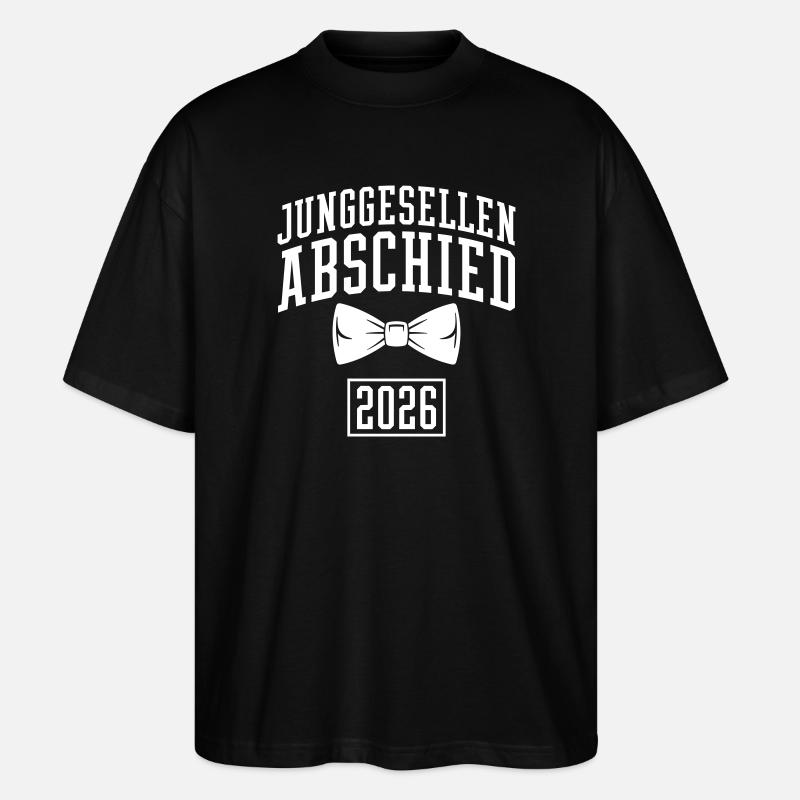 Junggesellenabschied 2026 JGA - Stanley/Stella Oversized Unisex Bio T-Shirt Blaster 2.0 - Schwarz