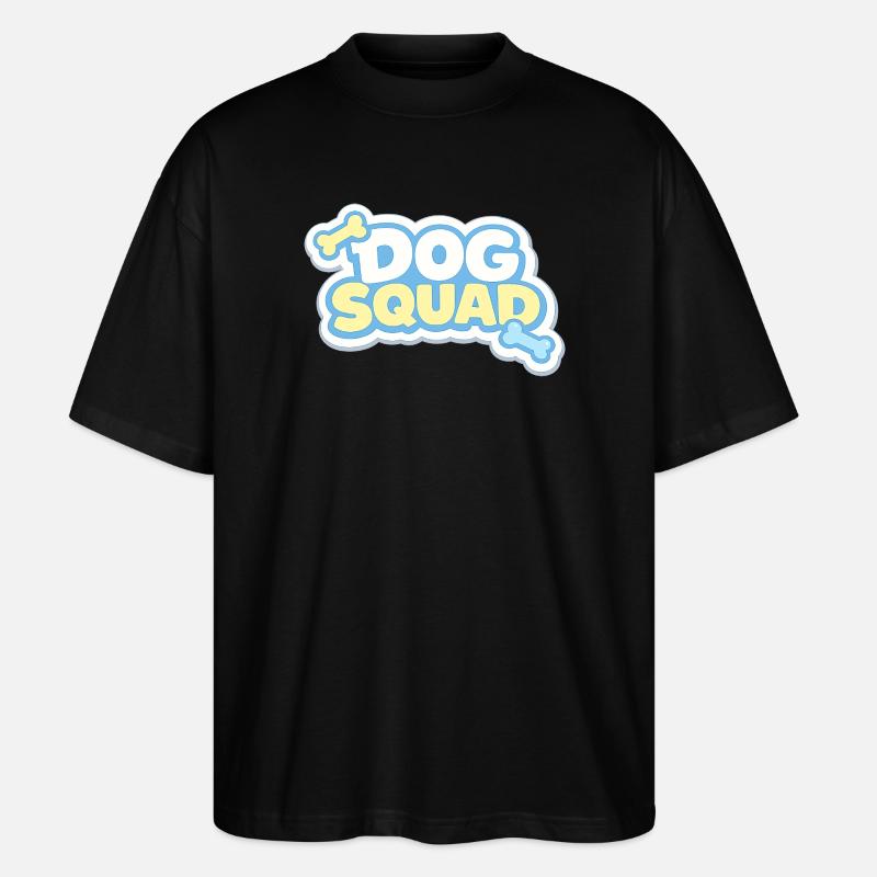 Dog Squad Pastel Paws - Stanley/Stella Oversized Unisex Organic T-shirt Blaster 2.0 - black