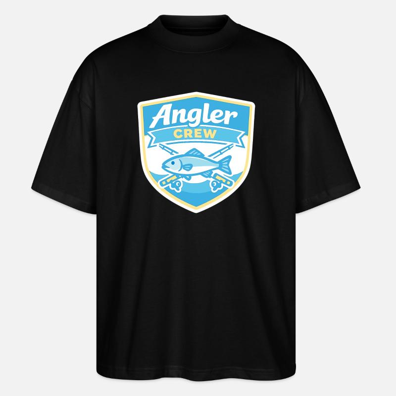 Angler Crew Shield - Stanley/Stella Oversized Unisex Organic T-shirt Blaster 2.0 - black