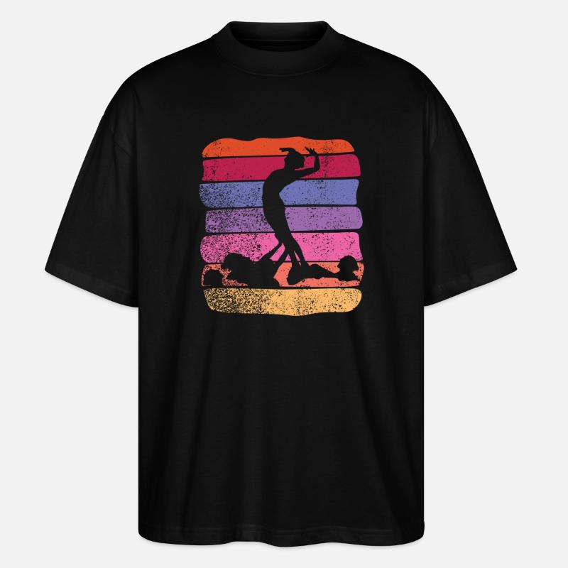 Artistic Swim Team Synchronschwimmen - Stanley/Stella Oversized Unisex Bio T-Shirt Blaster 2.0 - Schwarz