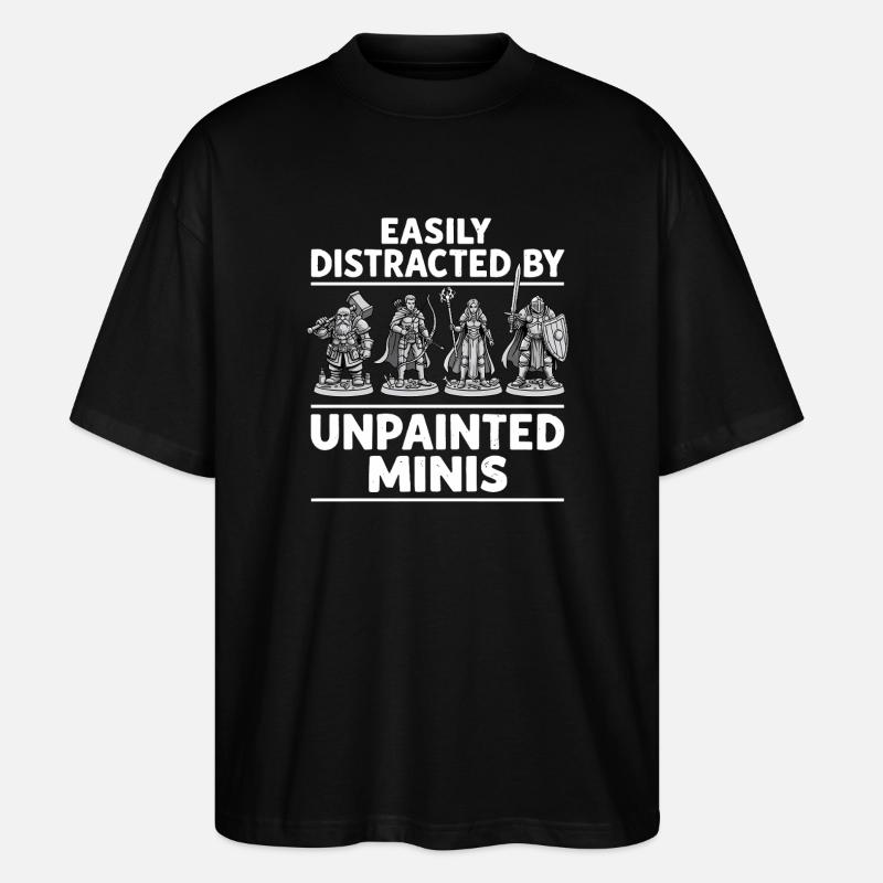 Les figurines non peintes distraient - T-shirt bio Blaster 2.0 coupe oversize Stanley/Stella Unisexe - noir