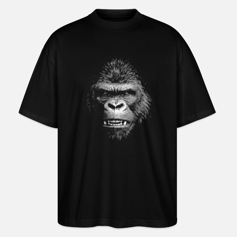 Gorilla - Stanley/Stella Oversized Unisex Organic T-shirt Blaster 2.0 - black
