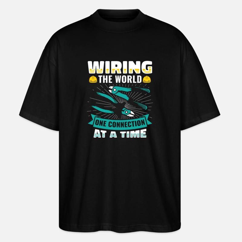 Electrician, Electronics Technician, Electrician - Stanley/Stella Oversized Unisex Organic T-shirt Blaster 2.0 - black