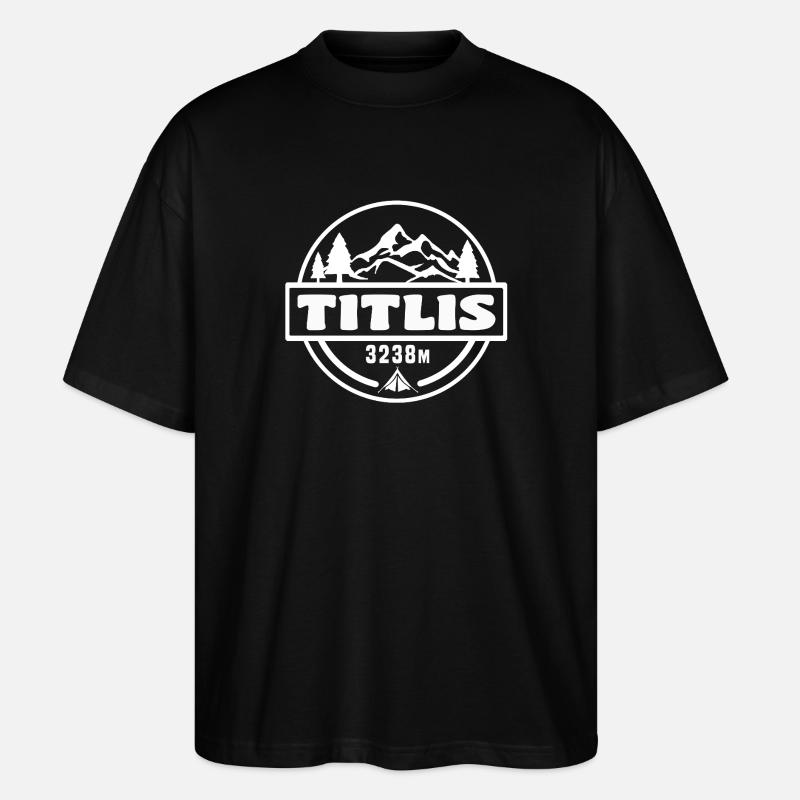 Titlis - Stanley/Stella Oversized Unisex Bio T-Shirt Blaster 2.0 - Schwarz