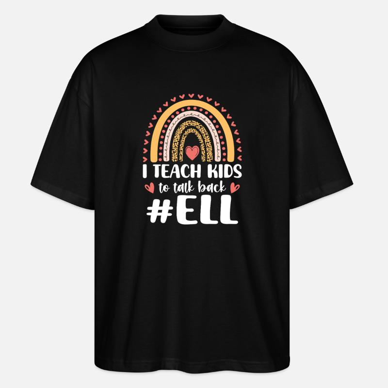 Professeur ELL Langue anglaise - T-shirt bio Blaster 2.0 coupe oversize Stanley/Stella Unisexe - noir