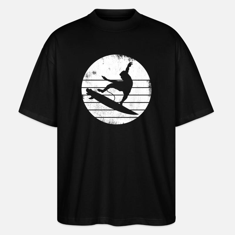 Surfer Design - Stanley/Stella Oversized Unisex Bio T-Shirt Blaster 2.0 - Schwarz