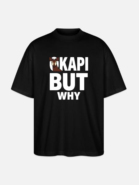 Okapi-liebhaber Okapi-tier Seltene Tierweltliebe - Stanley/Stella Oversized Unisex Bio T-Shirt Blaster 2.0 - Schwarz