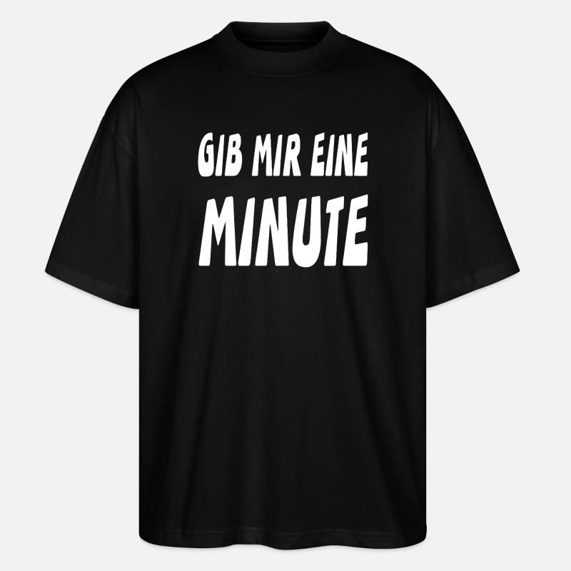 Minute - Stanley/Stella Oversized Unisex Bio T-Shirt Blaster 2.0 - Schwarz