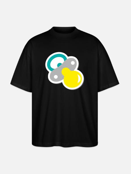 Pacifier - Stanley/Stella Oversized Unisex Organic T-shirt Blaster 2.0 - black
