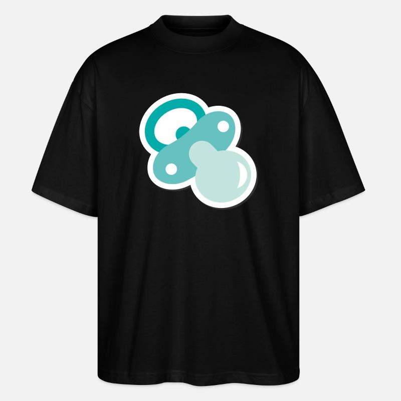 Pacifier - Stanley/Stella Oversized Unisex Organic T-shirt Blaster 2.0 - black