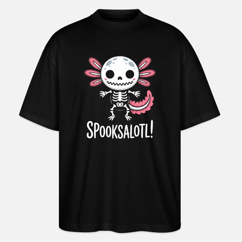 Spooksalot Lapin Squelette - T-shirt bio Blaster 2.0 coupe oversize Stanley/Stella Unisexe - noir