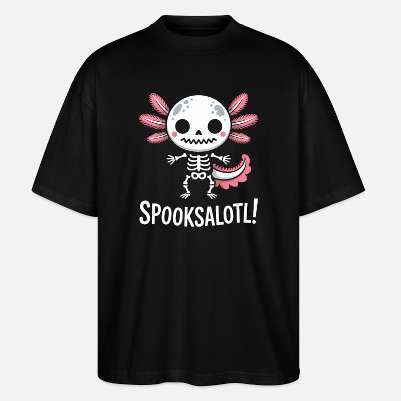 Conception du squelette de Spooksalot - T-shirt bio Blaster 2.0 coupe oversize Stanley/Stella Unisexe - noir
