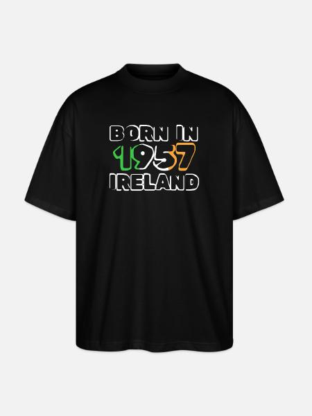 Ireland 1957 - Stanley/Stella Oversized Unisex Organic T-shirt Blaster 2.0 - black