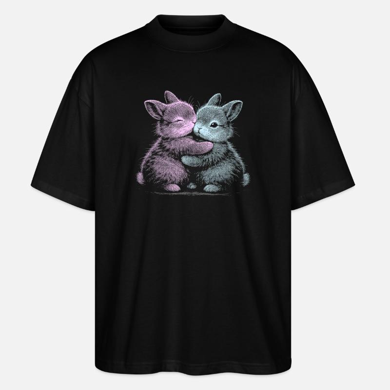 pygmy rabbit - Stanley/Stella Oversized Unisex Organic T-shirt Blaster 2.0 - black