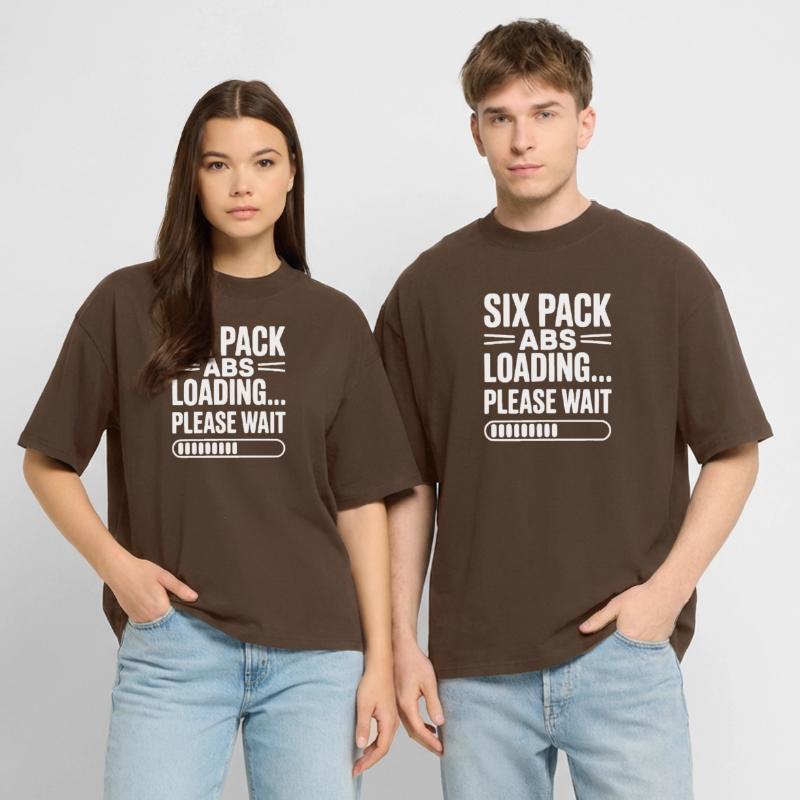 Six Pack Abs Loading... Please Wait Stanley/Stella Oversized Unisex Organic T-shirt Blaster 2.0