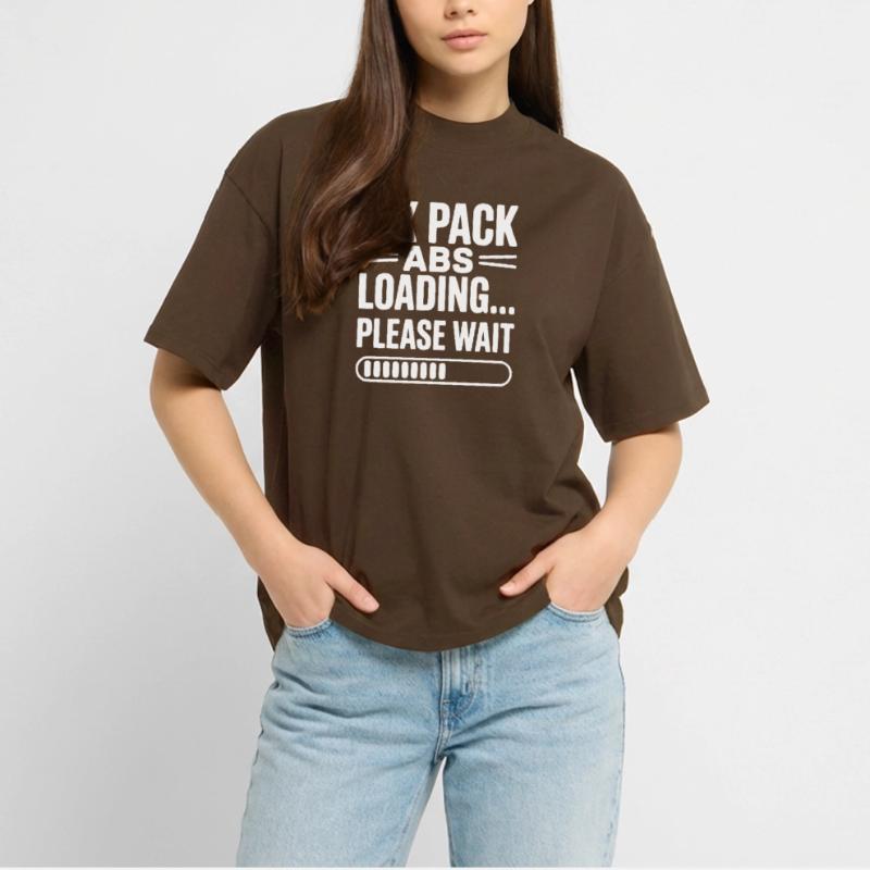 Six Pack Abs Loading... Please Wait Stanley/Stella Oversized Unisex Organic T-shirt Blaster 2.0