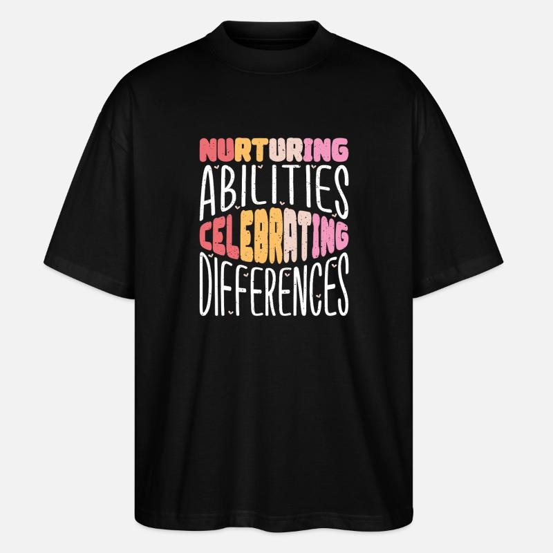 Cadeaux pour les enseignants ESE - T-shirt bio Blaster 2.0 coupe oversize Stanley/Stella Unisexe - noir
