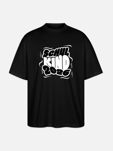 Schoolchild 2026 Lettering - Stanley/Stella Oversized Unisex Organic T-shirt Blaster 2.0 - black