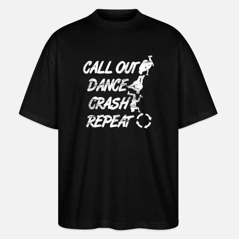 Mouvements de breakdance - T-shirt bio Blaster 2.0 coupe oversize Stanley/Stella Unisexe - noir