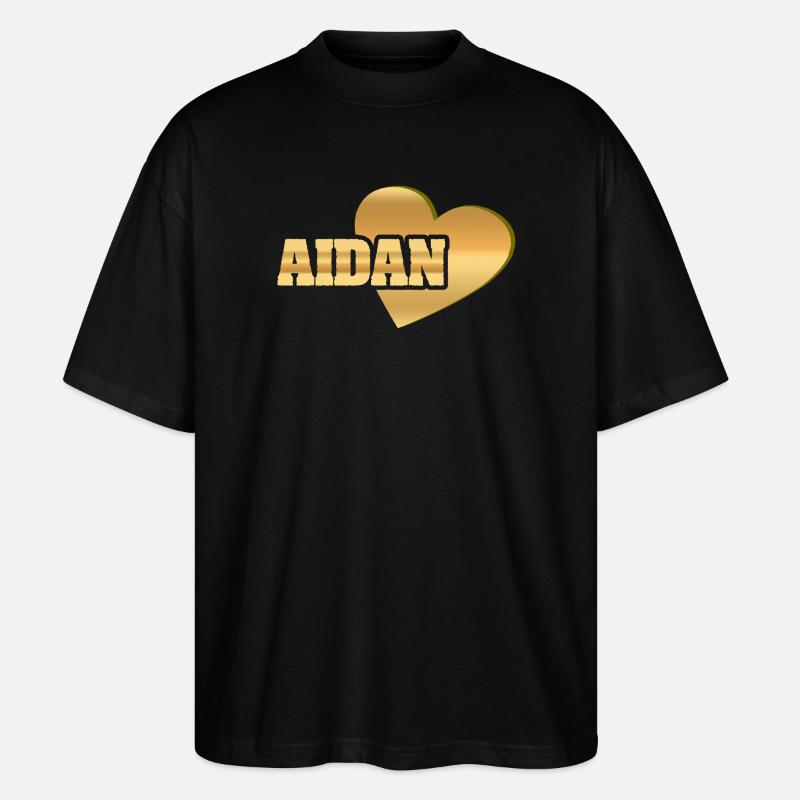 Aidan dans le rôle de Love - T-shirt bio Blaster 2.0 coupe oversize Stanley/Stella Unisexe - noir