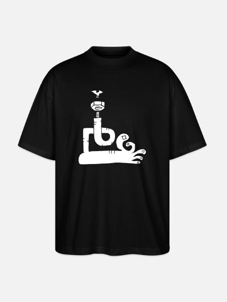 foot! - Stanley/Stella Oversized Unisex Organic T-shirt Blaster 2.0 - black