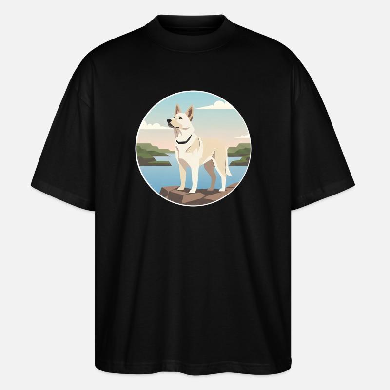 Gardien de l’estuaire : Can de Palleiro - T-shirt bio Blaster 2.0 coupe oversize Stanley/Stella Unisexe - noir