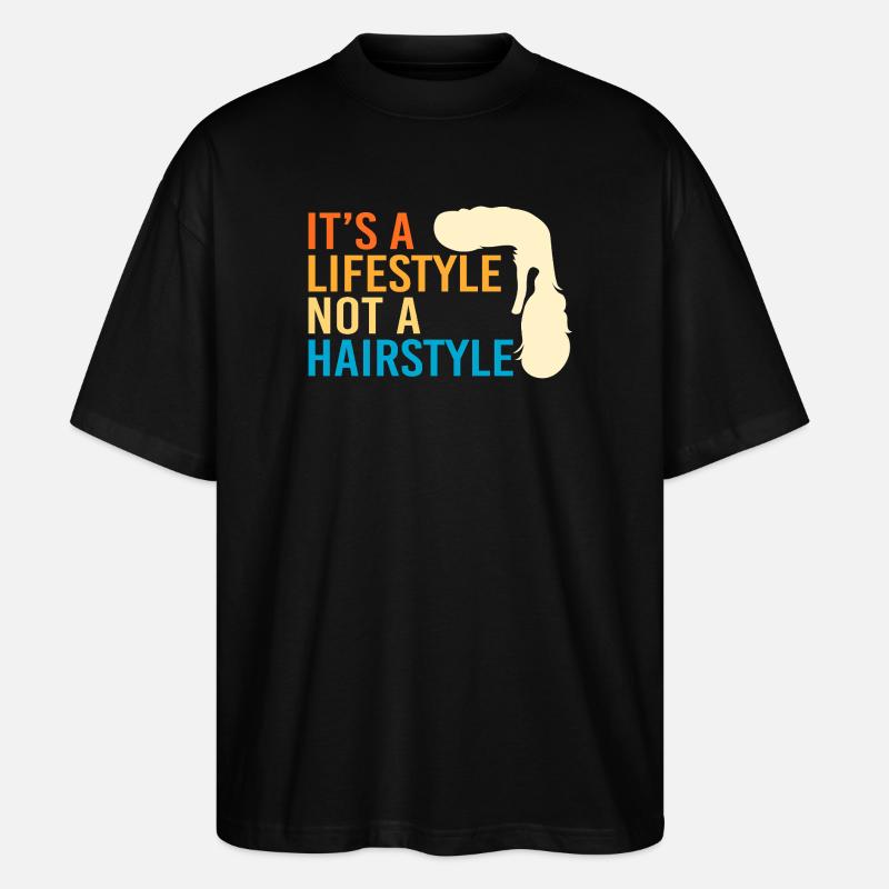 Coupe mulet Coupe mulet - T-shirt bio Blaster 2.0 coupe oversize Stanley/Stella Unisexe - noir