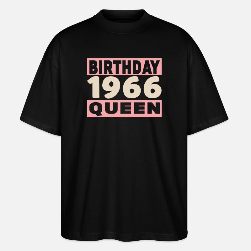 Biker 60-jähriges Jubiläum 1966 - Stanley/Stella Oversized Unisex Bio T-Shirt Blaster 2.0 - Schwarz