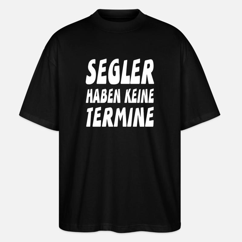 Segeln - Stanley/Stella Oversized Unisex Bio T-Shirt Blaster 2.0 - Schwarz