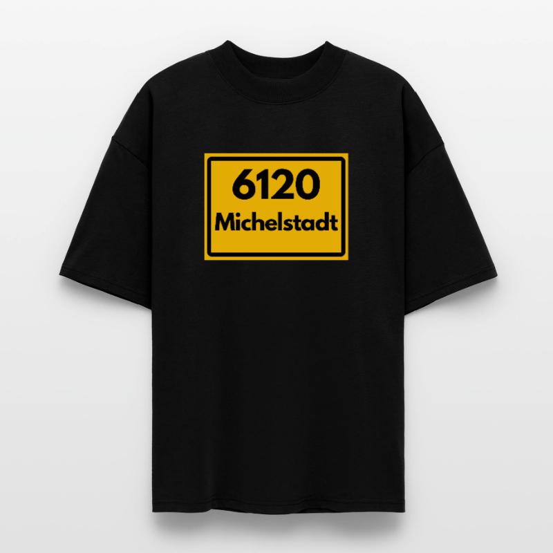 OLD POSTCODE POSTCODE RETRO 6120 MICHELSTADT HEIMA Stanley/Stella Oversized Unisex Organic T-shirt Blaster 2.0