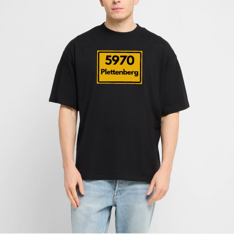 OLD POSTCODE POSTCODE RETRO 5970 PLETTENBERG Stanley/Stella Oversized Unisex Organic T-shirt Blaster 2.0