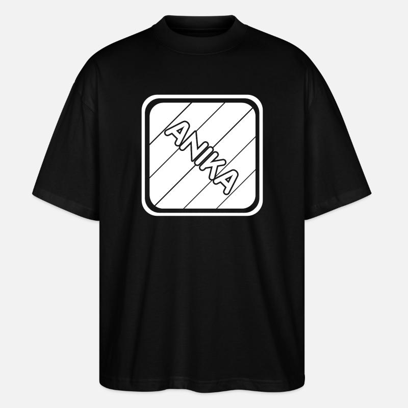 Anika as a first name - Stanley/Stella Oversized Unisex Organic T-shirt Blaster 2.0 - black