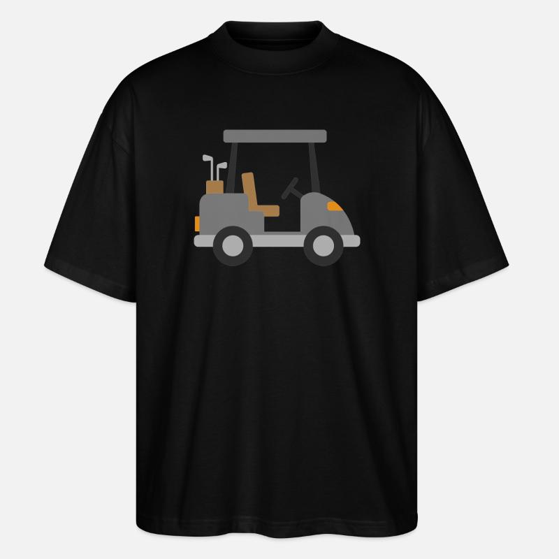 Voiturette de golf blanche - T-shirt bio Blaster 2.0 coupe oversize Stanley/Stella Unisexe - noir
