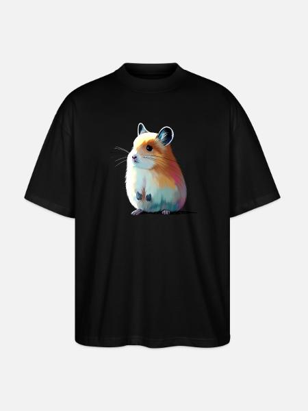 Whistling Hare - Stanley/Stella Oversized Unisex Organic T-shirt Blaster 2.0 - black