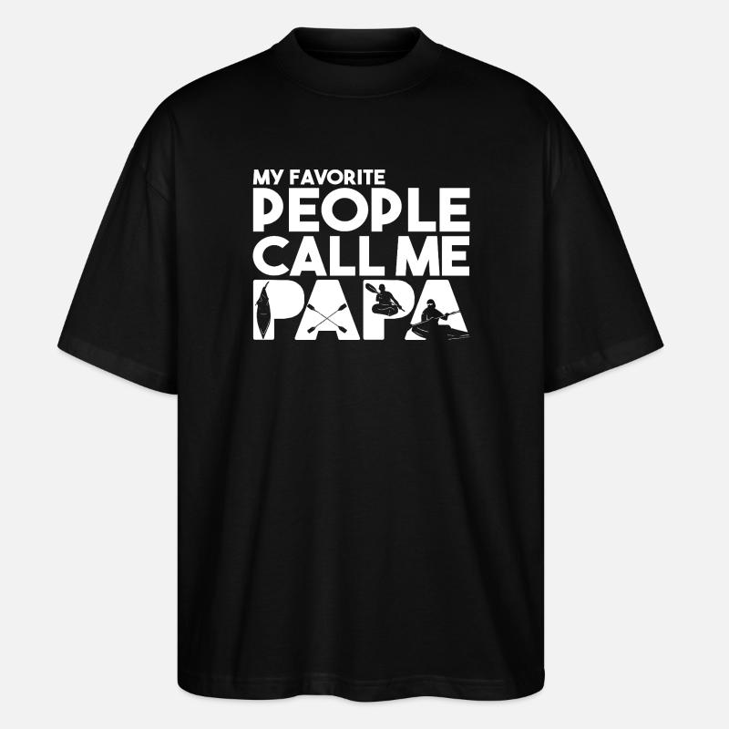 Évolution du kayak humain - T-shirt bio Blaster 2.0 coupe oversize Stanley/Stella Unisexe - noir