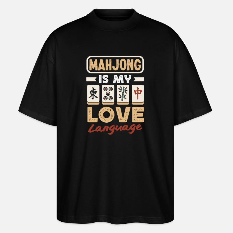 C’est l’heure du Mahjong - T-shirt bio Blaster 2.0 coupe oversize Stanley/Stella Unisexe - noir