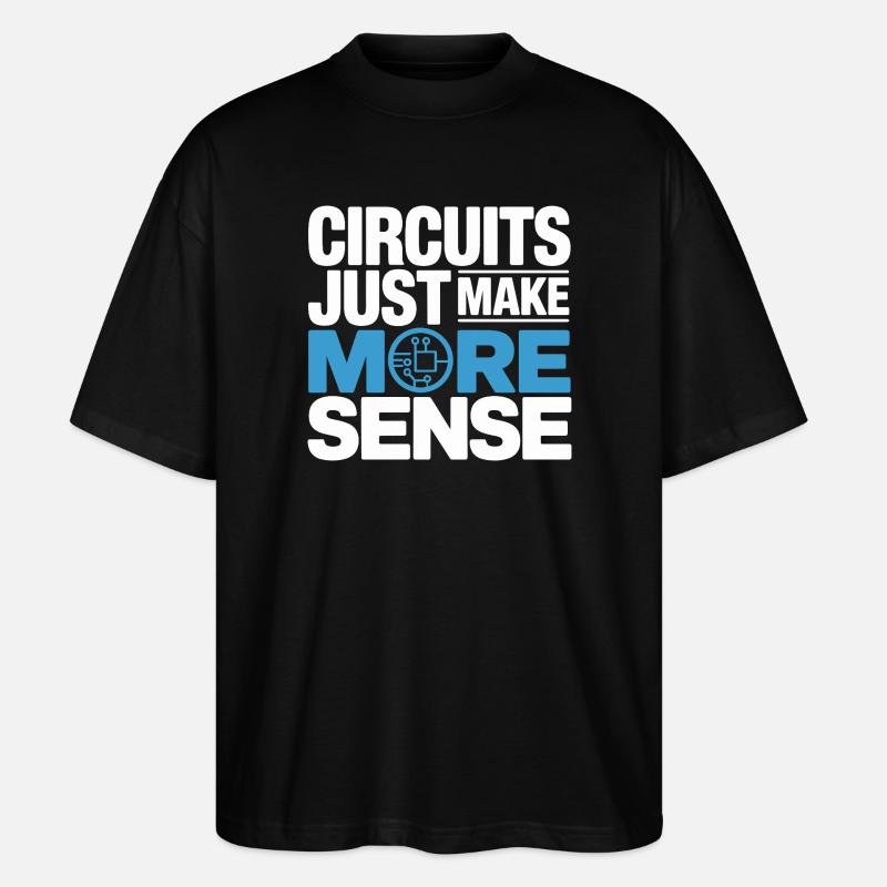 Schaltkreise Machen Technik Sinnvoller - Stanley/Stella Oversized Unisex Bio T-Shirt Blaster 2.0 - Schwarz