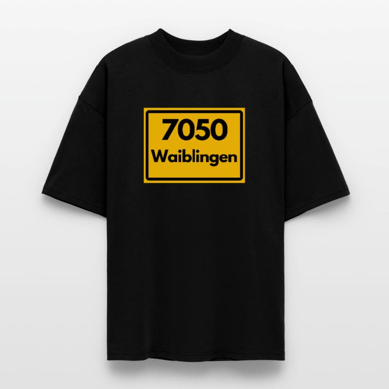OLD POSTCODE POSTCODE RETRO 7050 WAIBLINGEN HEIMAT Stanley/Stella Oversized Unisex Organic T-shirt Blaster 2.0